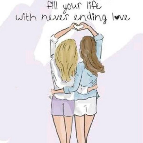 Открытка лучшие подруги