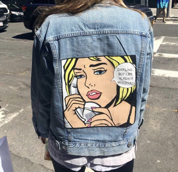 Роспись джинсовой куртки