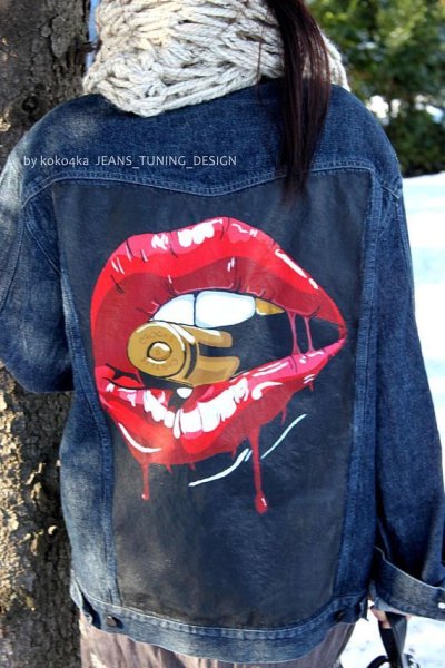 Эскизы на джинсовку