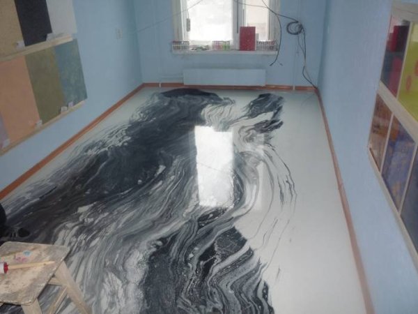 3д рисунки на полу