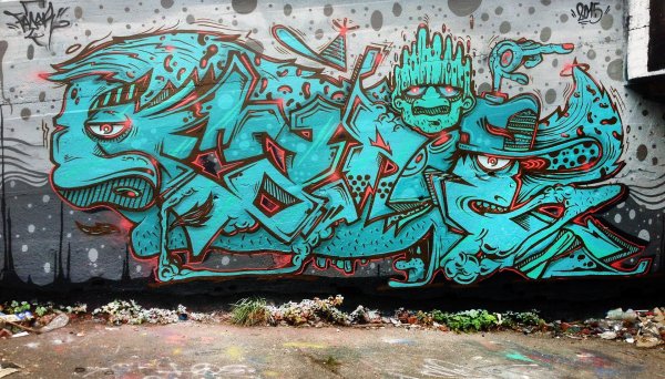 Роспись стен граффити