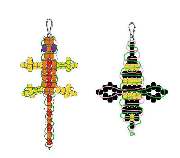 Схемы бисероплетения брелков