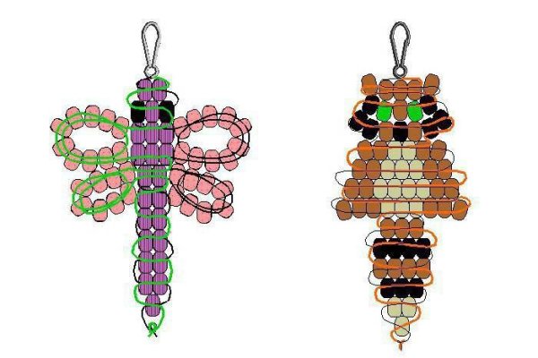 Фигурки из бисера плоские