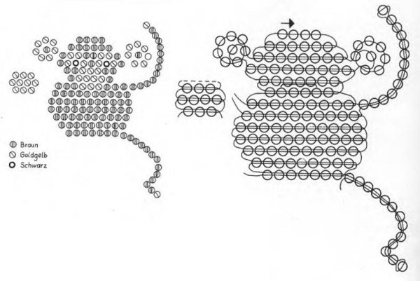 Схемы бисероплетения мышка