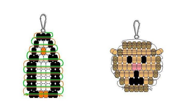 Поделки из бисера схемы