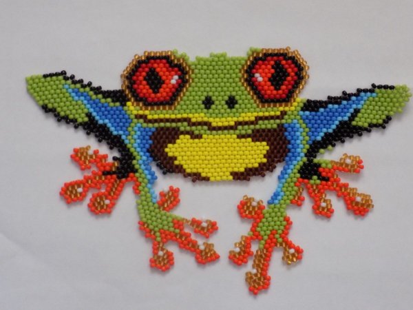 Кирпичный стежок Бисероплетение