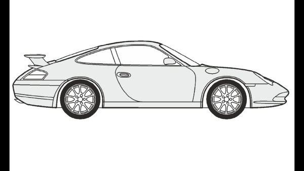 Раскраски Порше 911 турбо