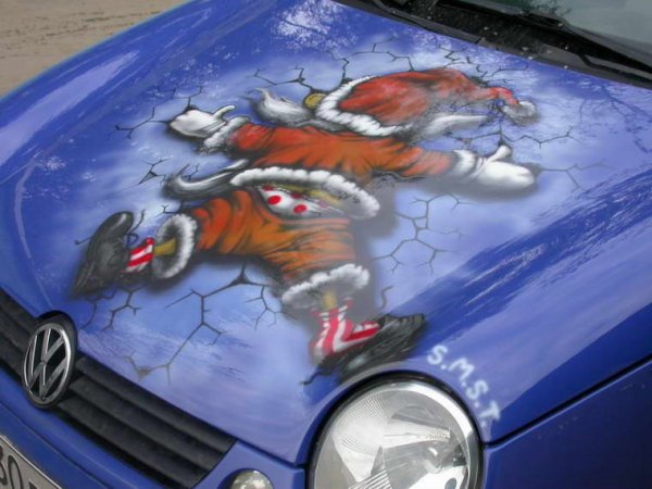 Креативная аэрография на авто