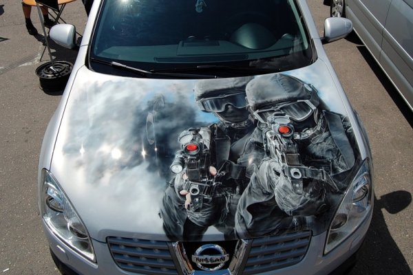 Аэрография на машине