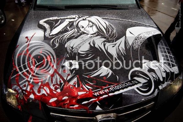 Японский винил на капоте