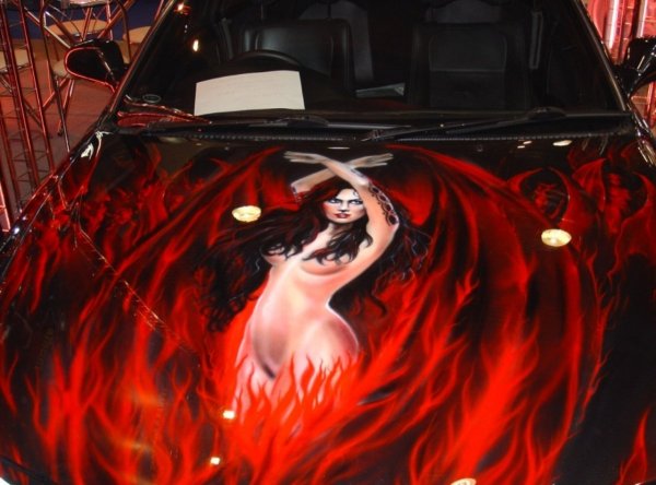 Аэрография на авто для девушек