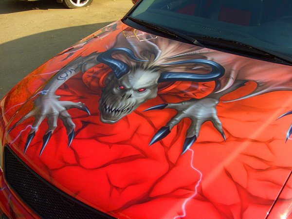 Аэрография на капот