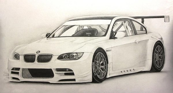 BMW m3 GTR рисунок