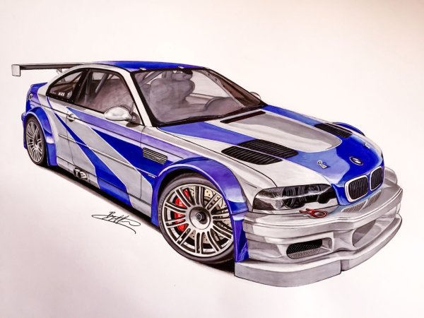 BMW m3 GTR Blueprint