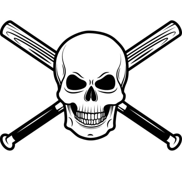 Череп с битой