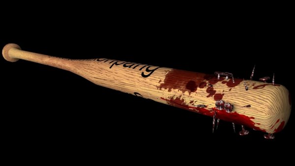 Бейсбольная бита в крови