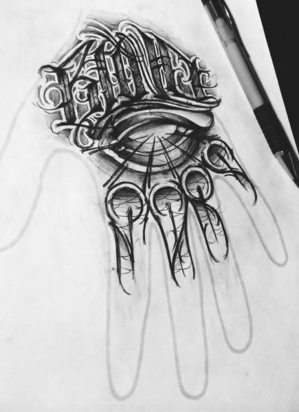 Тату на кисти