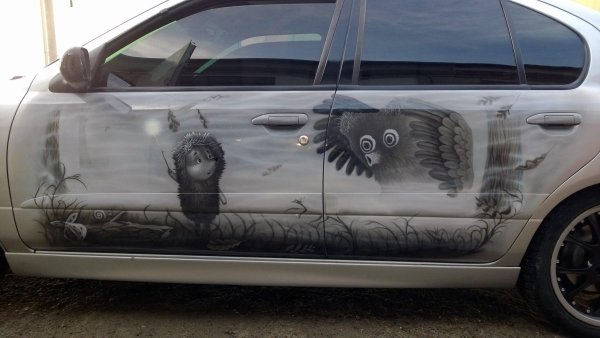 Арт тонировка стекол автомобиля
