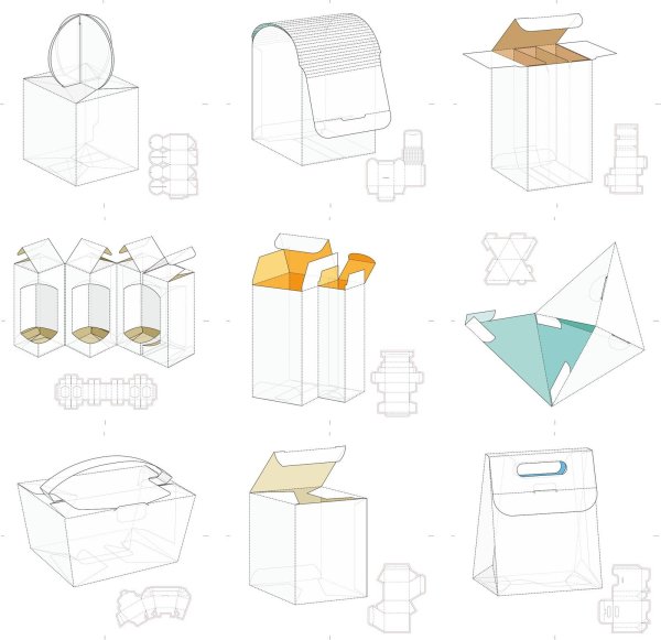 Развертка упаковочной коробки