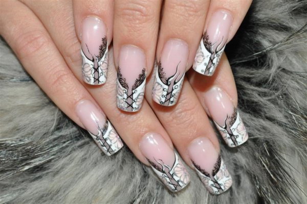 Красивые рисунки на нарощенные ногти