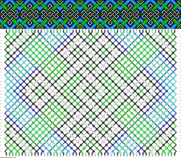 Фенечка сложная