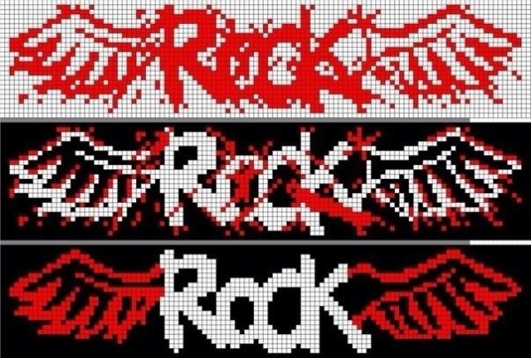 Схемы фенечек прямым плетением