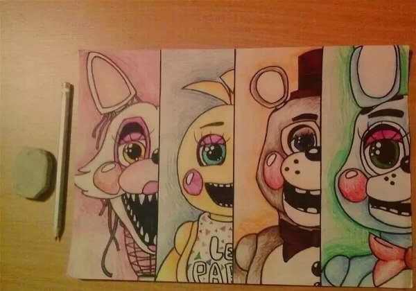 ФНАФ рисунки лёгкие