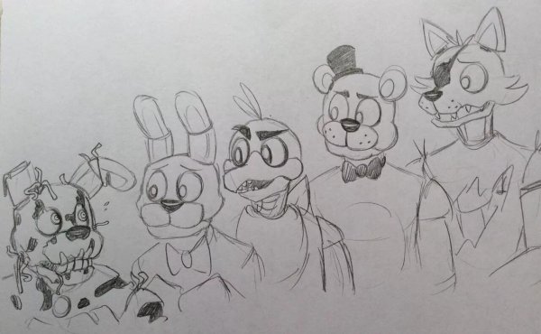 Рисунки АНИМАТРОНИКОВ