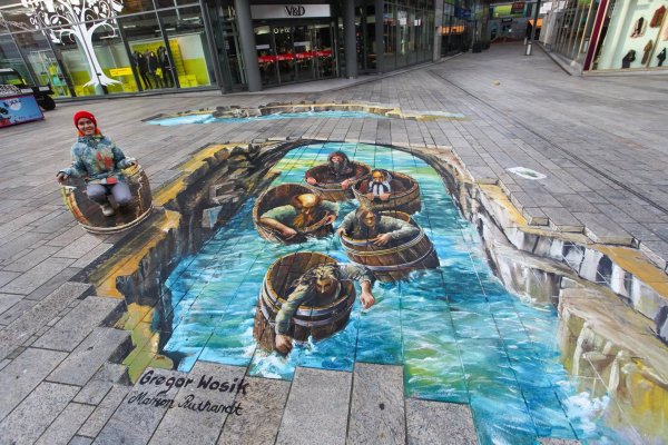 Оптические иллюзии на бумаге