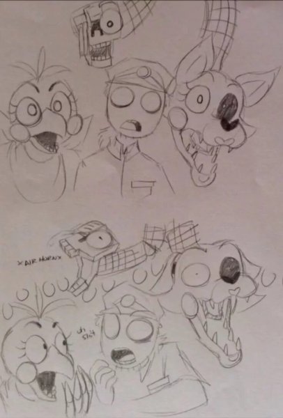 Рисунки АНИМАТРОНИКОВ