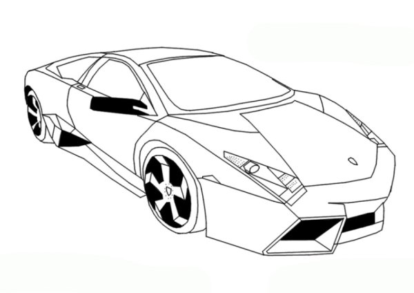 Раскраска машины Lamborghini Veneno