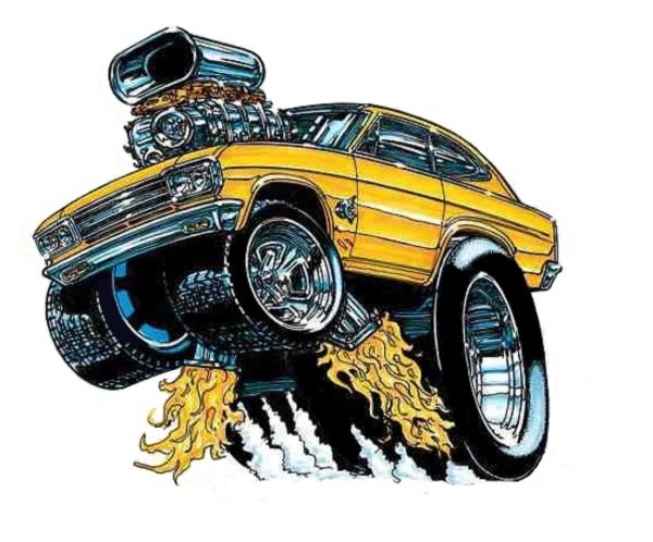 Автомобиль драг рисунок