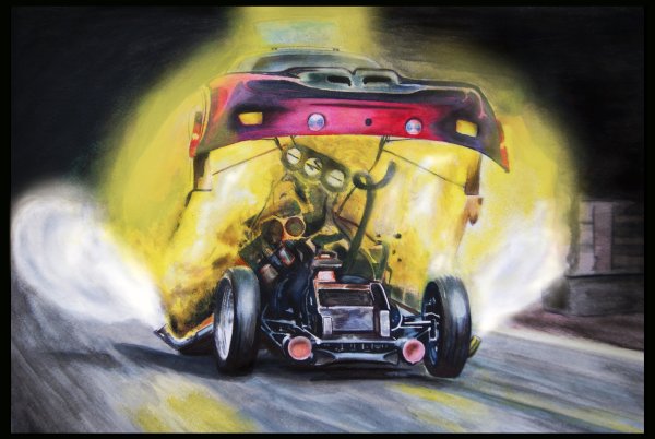 Раскраски машины драгстеры