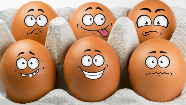 Мордашки на яйцах