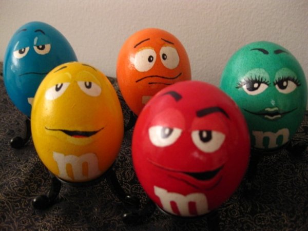 Мордочки на яйцах к Пасхе