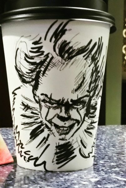 Разрисованные стаканчики