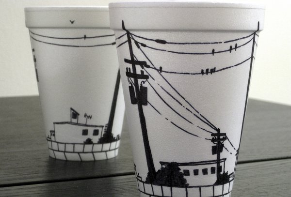 Кофейный стаканчик арт