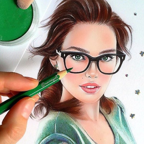 Девушка рисунок