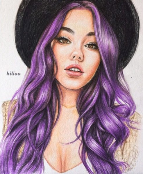 Нарисованные девушки в стиле