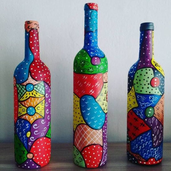 Разрисованные бутылки