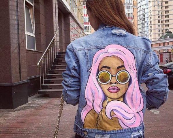 Рисунок на джинсовке