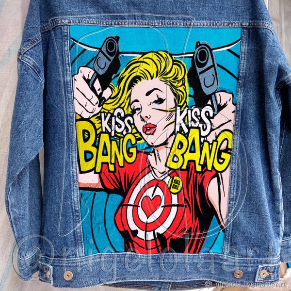 Роспись джинсовок поп арт