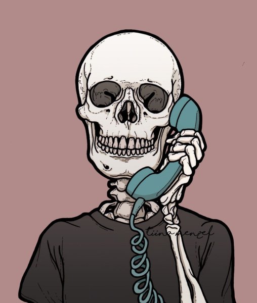 Скелет на аву