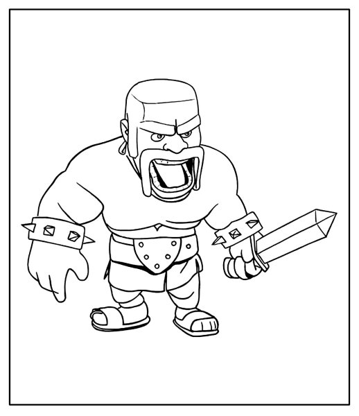 Раскраски клэш оф кланс