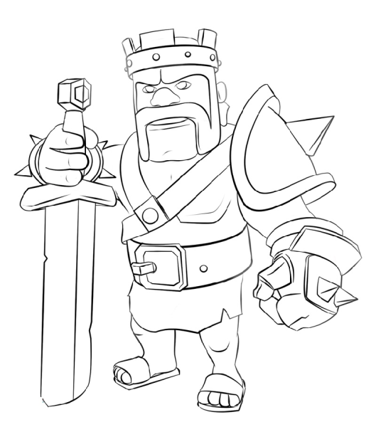 Король варваров из Clash of Clans