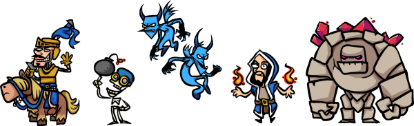 Клеш рояль персонажи мультяшные