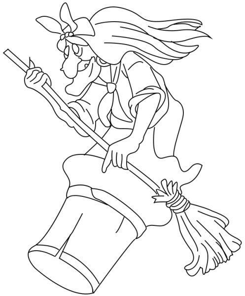 Баба Яга рисунок