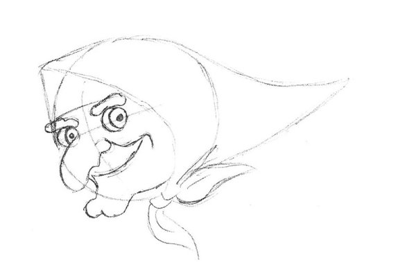 Баба Яга и Леший в избушке