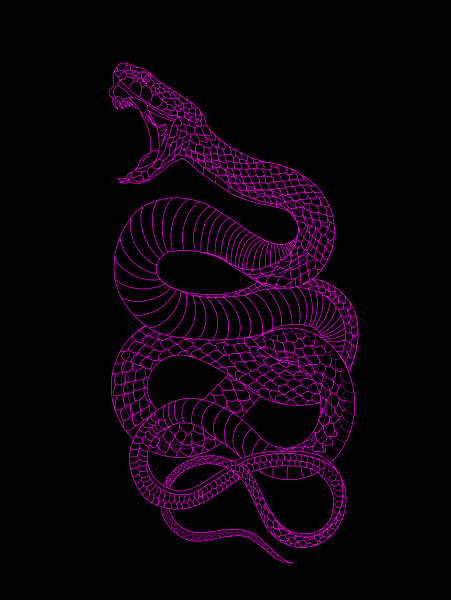 Фиолетовые змеи