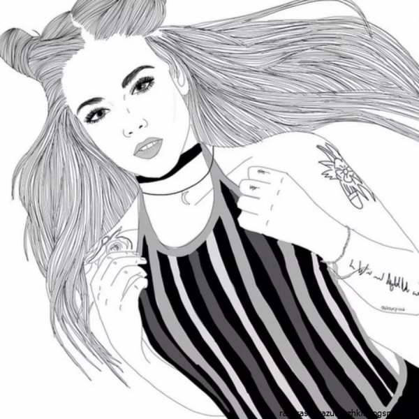 Крутые картинки для срисовки для девочек